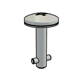 ST5002.* <br> Stelo testa taglio a croce