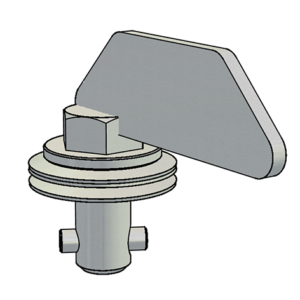 ST9043.* <br> Stelo testa aletta laterale