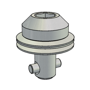 ST9018.* <br> Stelo testa esagono incassato