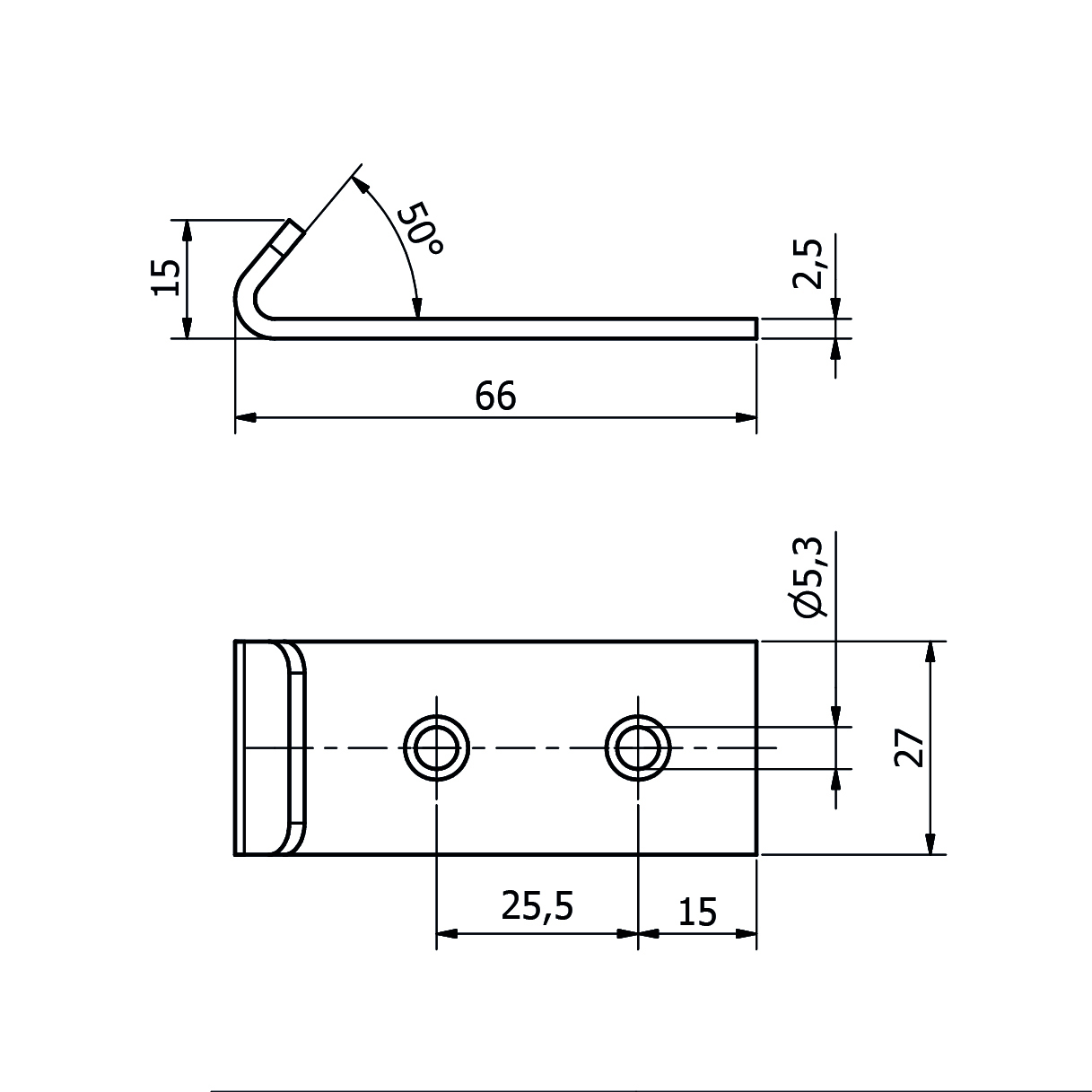 D999 Riscontro per chiusura a leva - immagine 2